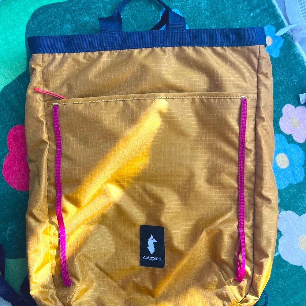 Cotopaxi Vibrant Yellow and Pink Backpack for Adventurers